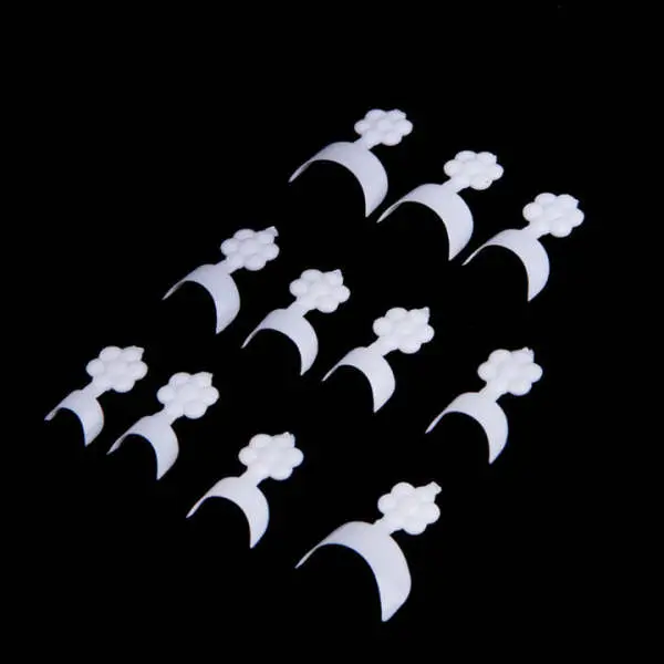 Professional French Nail Tips Extension for Nail Technicians Short Style Acrylic False Case Finger 10 Sizes Nails White 500Pcs Nail Tips Salon Use Nails - Image 3