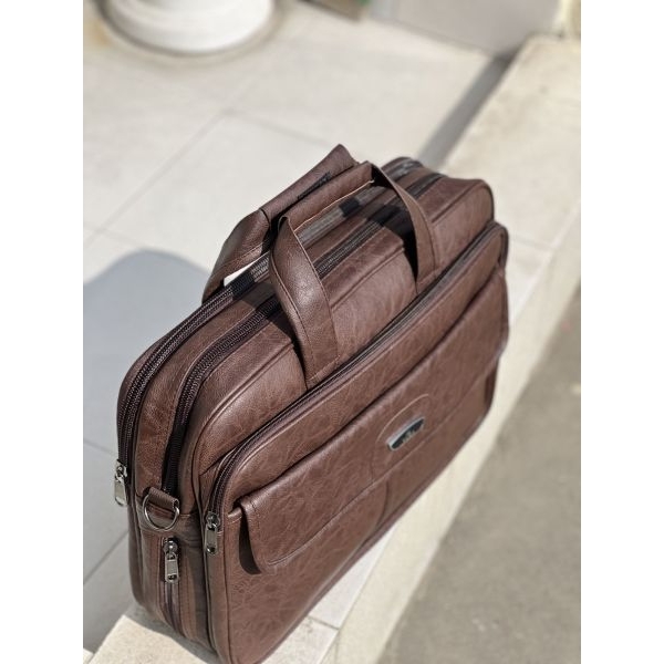 Professional PU Leather File Bag | Durable Office, Meeting & Travel Briefcase - Image 2