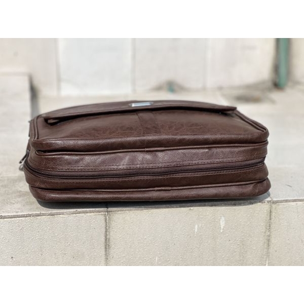 Professional PU Leather File Bag | Durable Office, Meeting & Travel Briefcase - Image 3