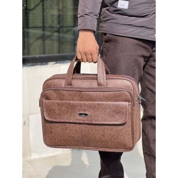 Professional PU Leather File Bag | Durable Office, Meeting & Travel Briefcase - Image 5