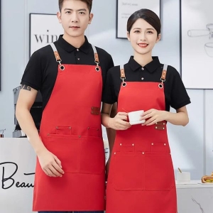 Professional Salon Apron Waterproof / Oilproof Kitchen Apron With Front Pockets Multi Pocket Beauty Apron Hair Salon Hairdressing Cape for Hair Cutting Apron Barber Hair Cutting Dyeing Cape Multipurpose Apron