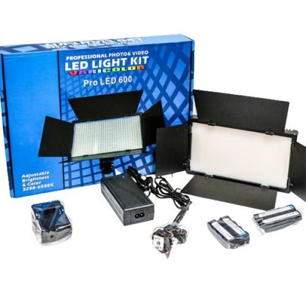 Professional Video Light Pro Led 600 with Barndoor Professional Dual Colour Led Video Light - Image 2