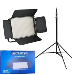 Professional Video Light Pro Led 600 with Barndoor Professional Dual Colour Led Video Light