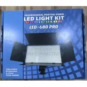 Professional Video Light Pro Led 680 With UpTo 7ft Tall Stand