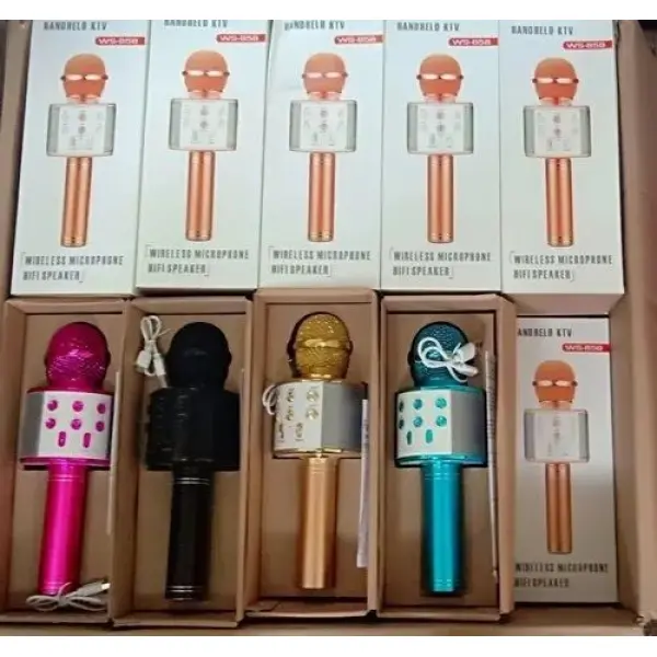 Professional Ws-858 Handheld Ktv Microphone Portable Wireless Karaoke - Image 2