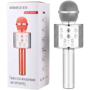 Professional Ws-858 Handheld Ktv Microphone Portable Wireless Karaoke