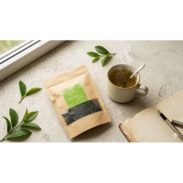 Pure Green Tea Slimming Pack – No.1 Slim Tea for Belly Fat | Natural Weight Loss Tea Nepal | High Antioxidant | Metabolism Booster & Detox Nepal -- Loose Tea - 100GM Kraft Pack - Suiro Teas - Image 3