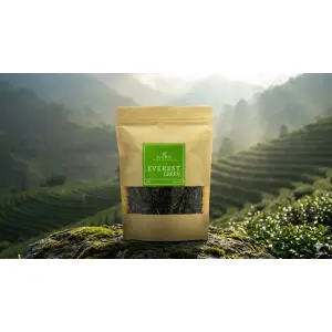 Pure Green Tea Slimming Pack – No.1 Slim Tea for Belly Fat | Natural Weight Loss Tea Nepal | High Antioxidant | Metabolism Booster & Detox Nepal -- Loose Tea - 100GM Kraft Pack - Suiro Teas