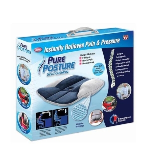 Pure Posture Memory Foam Seat Cushion For Relaxation Sciatica Sitting
