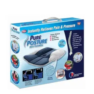 Pure Posture Memory Foam Seat Cushion For Relaxation Sciatica Sitting