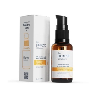 Purest Solutions Brightening & Lightening Vitamin C Serum 10% Ascorbic acid & Ferulic Acid 0.5% 30ml