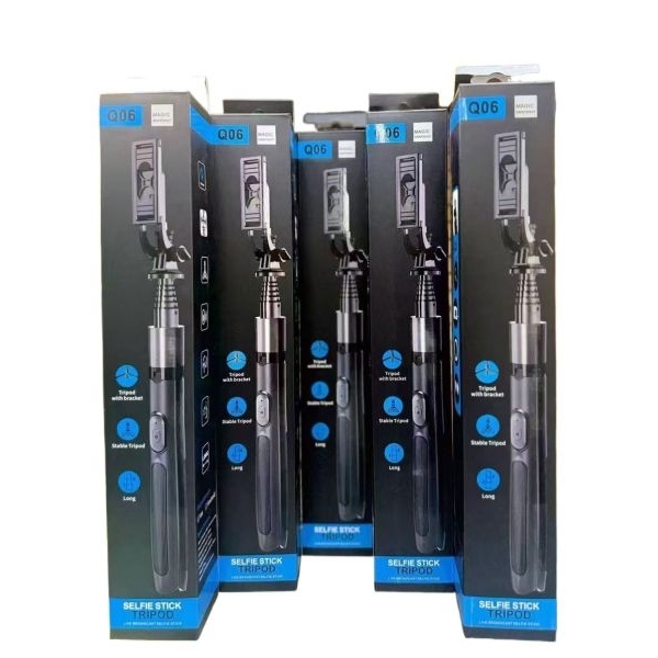 Q05 / Q06 Selfie Stick Phone Tripod Bluetooth Remote Extendable Monopod - Image 4