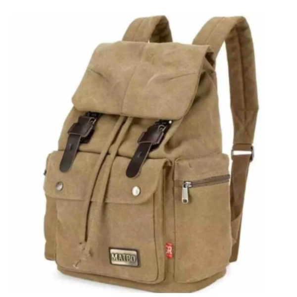 Quality Canvas Jeans Fabric Unisex School Backpack - Image 4
