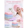 Quickly Dry Hair Hat Super Absorbent Soft Bathroom Women Head Towels Girls Simple plain Hair Towel Hair Dry Wrap Bonnets