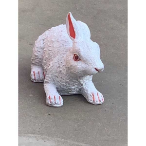 Rabbit Garden Ornament miniature ( White )