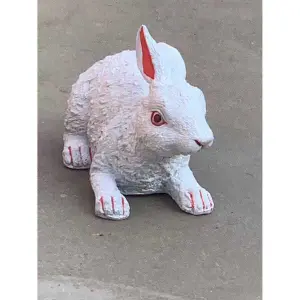 Rabbit Garden Ornament miniature ( White )