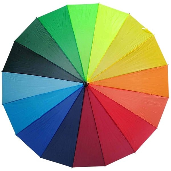 Rainbow Umbrella, Umbrella Large, Compact, Windproof for Kids, Girls, Women - Image 2