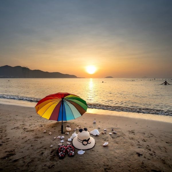 Rainbow Umbrella, Umbrella Large, Compact, Windproof For Kids, Girls, Women - Image 2