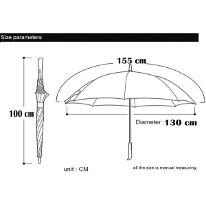 Rainbow Umbrella, Umbrella Large, Compact, Windproof For Kids, Girls, Women