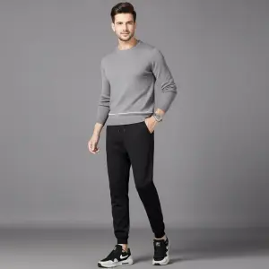 Ramro Chha Men's Winter Plain Inside fleece Trouser. - Fashion | Trousers For Men | Men's Wear | Winter Trousers |