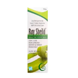 Ray Shield 40spf 50g Sunscreen Ideal For Asian Skin