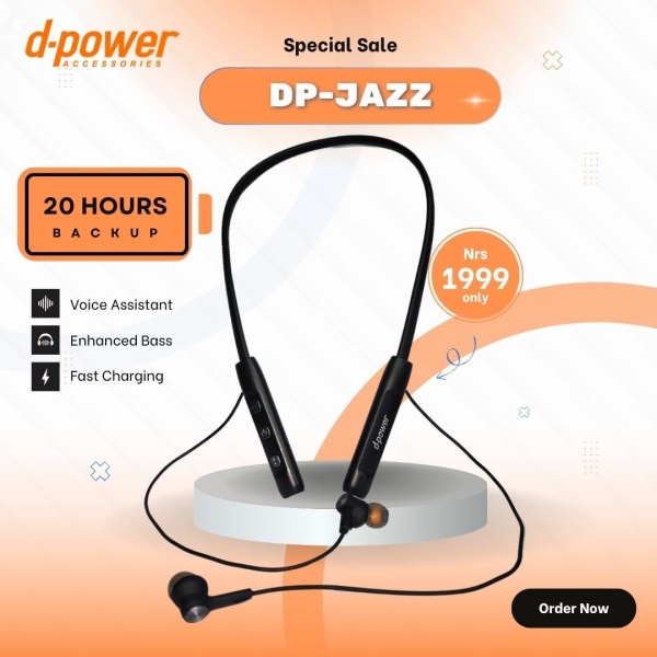 RC Bluetooth Wireless Neckband Headphones (DP-408) - Image 2