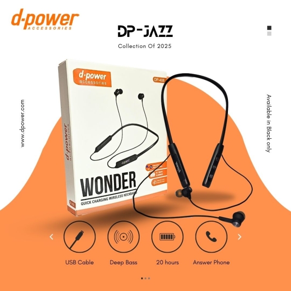 RC Bluetooth Wireless Neckband Headphones (DP-408) - Image 5
