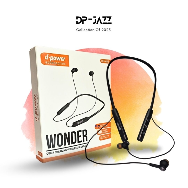 RC Bluetooth Wireless Neckband Headphones (DP-408) - Image 6