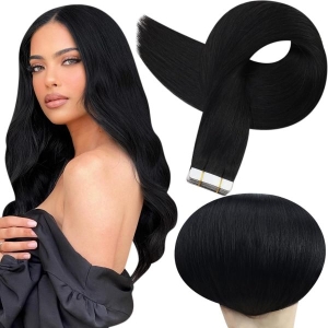 Real Tape in Natural Hair Silky Straight Hair Extensions for Fashion Salon Product