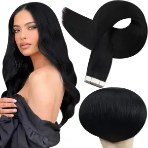 Real Tape in Natural Hair Silky Straight Hair Extensions for Fashion Salon Product