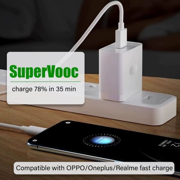 Realme SUPERVOOC 45W Power Adapter with Type C Cable - Image 2