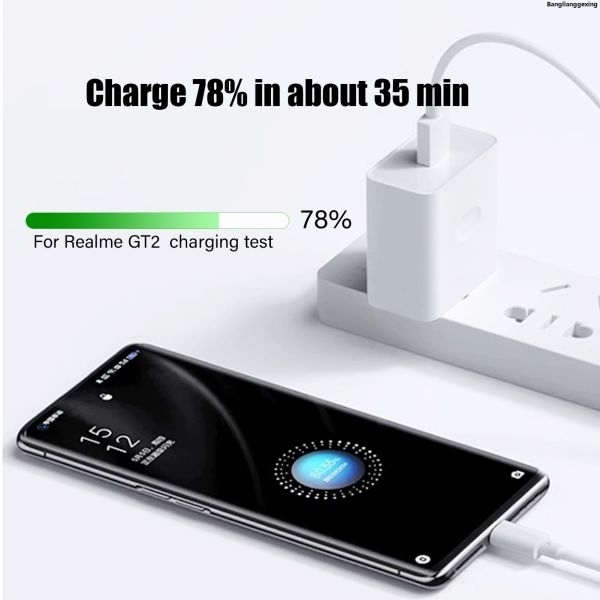 Realme SUPERVOOC 45W Power Adapter with Type C Cable - Image 3