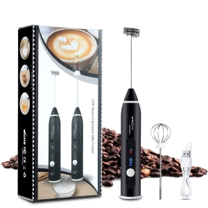 Rechargeable 2-in-1 Coffee Egg Beater and Frothier