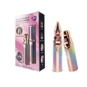 Rechargeable 2 in 1 Facial Epilator for Sensitive Skin, Portable Precision Epilator for Women and Men with LED Light