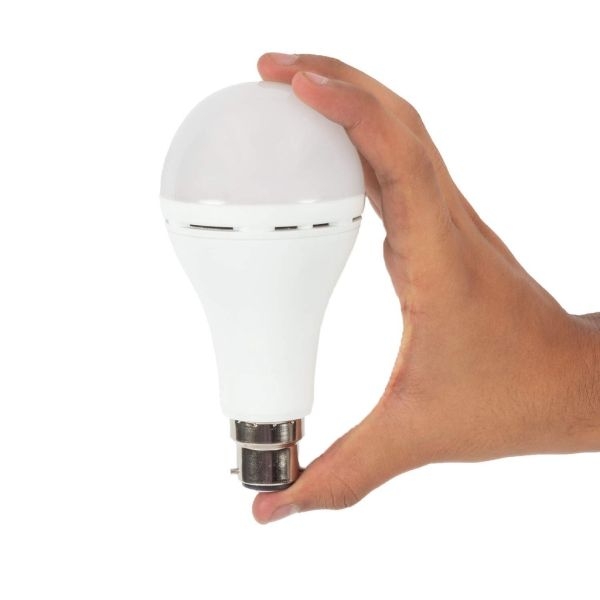 Rechargeable-Emergency-Inverter-LED-Bulb-12W-DC-AC-White-Cool-day-light-B22-Base-Pack-1 - Image 3