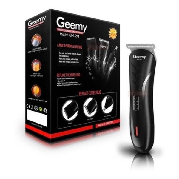 Rechargeable Hair Trimmer GEEMY GM593 Rechargeable Hair Clipper 3 In 1 Trimmer Beard Shaver Nose Trimmer - Image 3