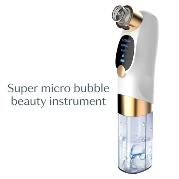 Rechargeable Super Micro Bubble Beauty Instrument Hydra Facial Blackheads Pore Vacuum Cleaner Device - Image 2