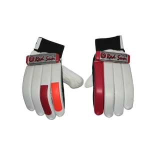 Red Sun Cricket Batting Gloves (White/Red)