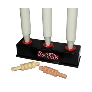 Red Sun Cricket Stump With Stand And Bails