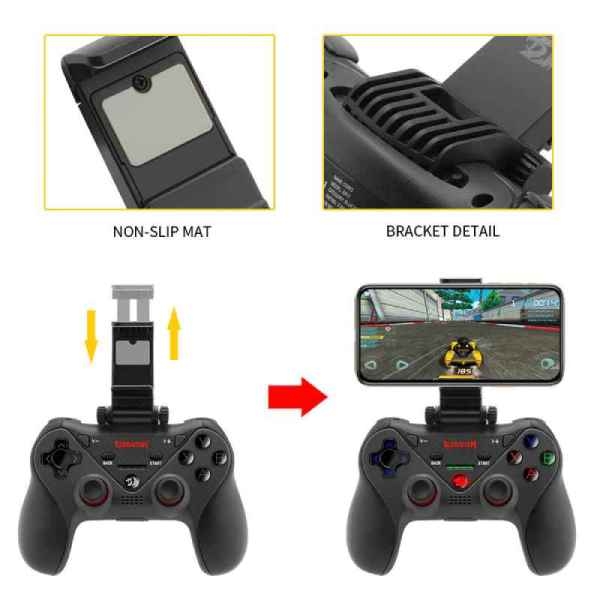 Redragon G812 CERES Wireless Gamepad Bluetooth Gaming Controller Joystick for PC android phone TV box Switch Play Station 4 PS4 ISO - Image 4