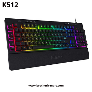 Redragon K512 SHIVA RGB Membrane Gaming Keyboard with Multimedia Keys