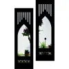 Ressence Creative Art Frames Wall Décor Hand Crafted Wooden Wall Mirror Panel for Home Lobby Modern Style (Set of 2)