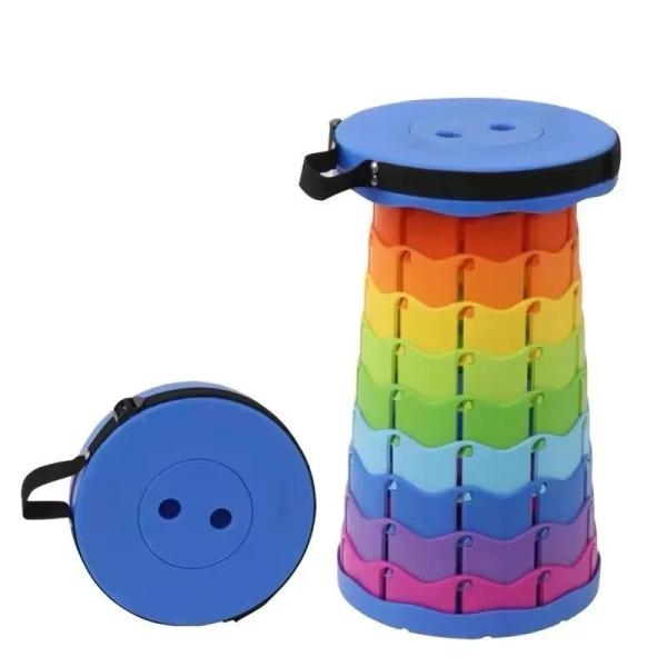 Retractable Fordable Stool Portable Camping Chair Telescopic Folding Stools Seat For Outdoor Beach Chairs Camping Fishing Stool - Image 3