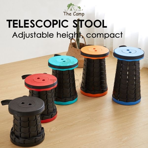 Retractable Fordable Stool Portable Camping Chair Telescopic Folding Stools Seat For Outdoor Beach Chairs Camping Fishing Stool - Image 4