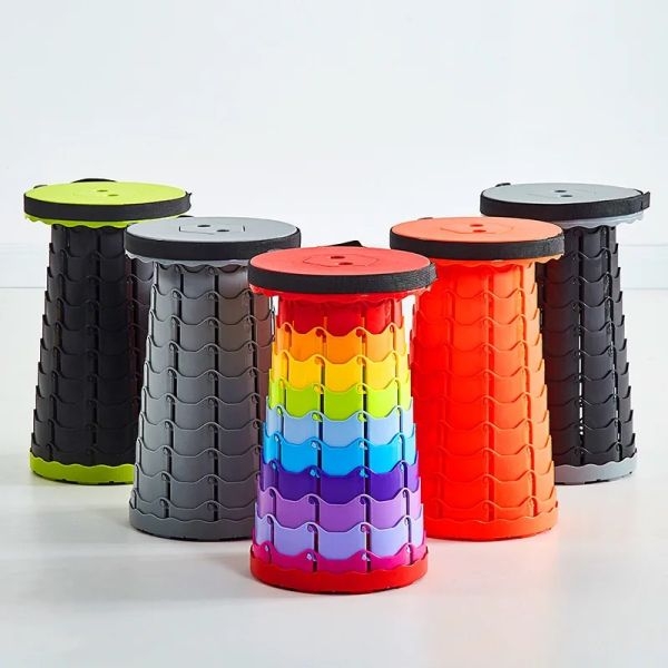 Retractable Fordable Stool Portable Camping Chair Telescopic Folding Stools Seat For Outdoor Beach Chairs Camping Fishing Stool - Image 5