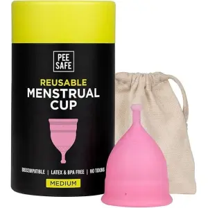 Reusable Menstrual Cup With Medical Grade Silicone For Women - Medium