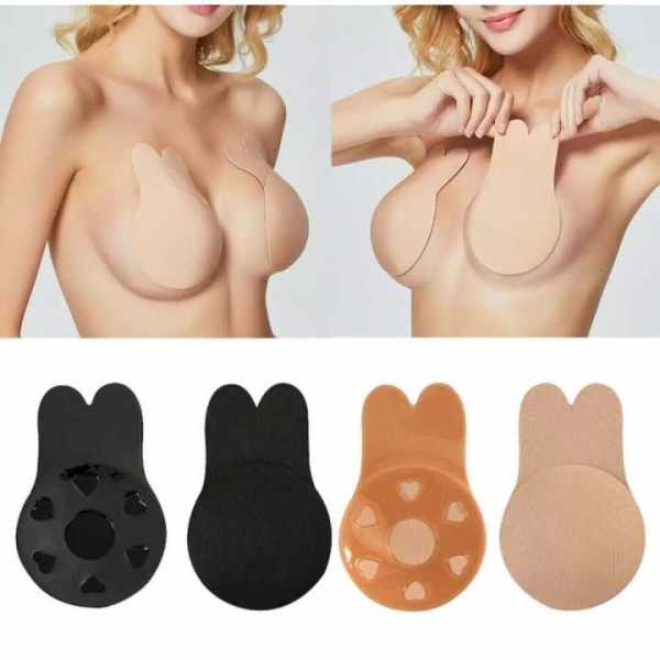 Reusable Sticky Push Up Nipple Cover-(Beige) | Self Adhesive Reusable Beige Push Up Nipple Cover | Lingerie Accessory For Women - Image 3