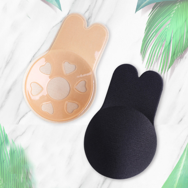 Reusable Sticky Push Up Silicone Nipple Cover For Women - Black and Beige | Fashion Reuseable Nipple Cover For Backless Dresses - Image 4