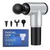 RF Portable Electric Fascial Gun RH-320 Massage Tool For Pain Relief Mini Gun Massager With 4 Heads Massager For Pain Relief & Recovery Portable Handheld Electric