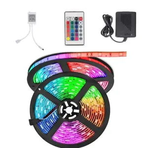 RGB 5m Strip Multicolored Led Strip Lights Powered with Remote